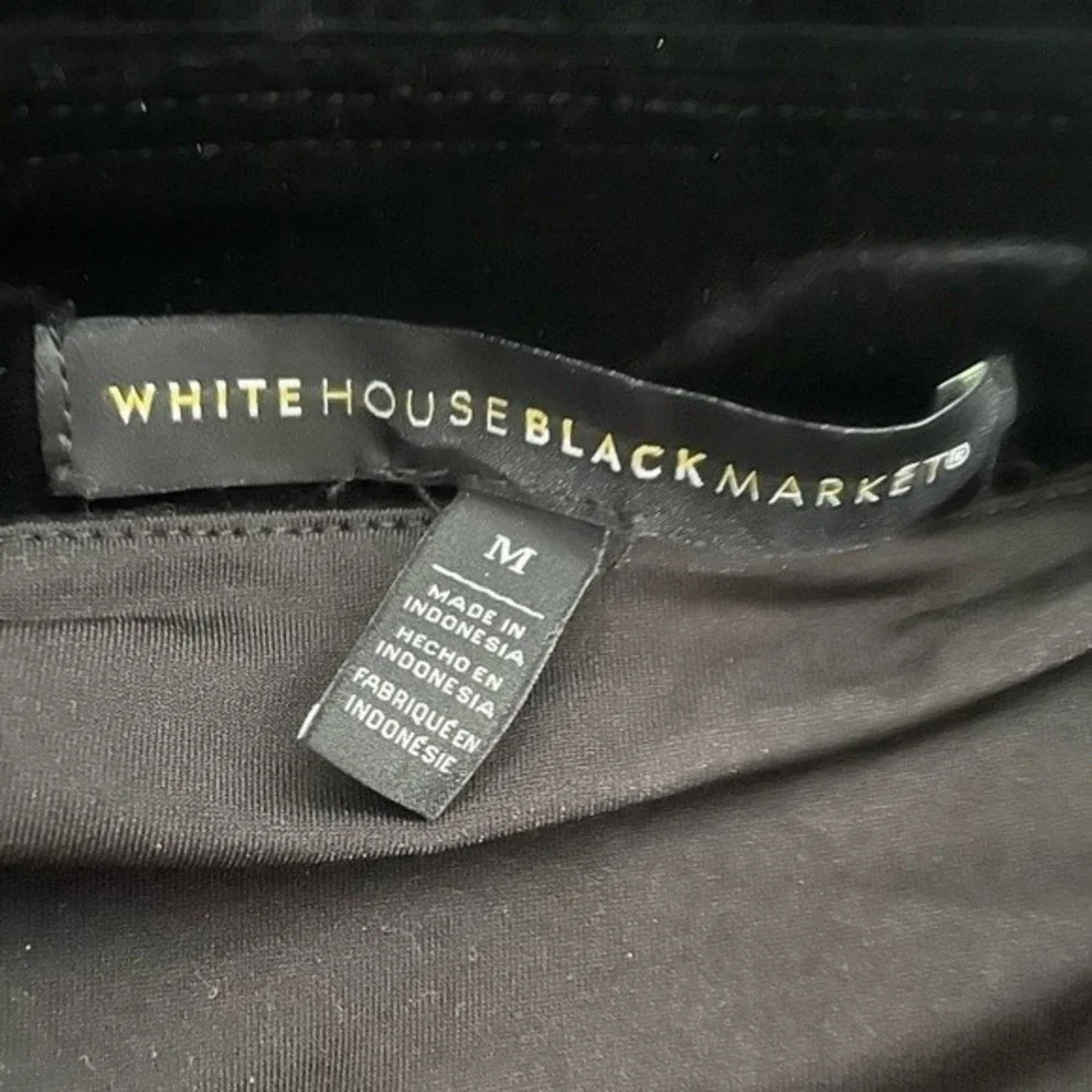 White House Black Market Velvet Long Sleeve Mini Dress - Picture 6 of 9
